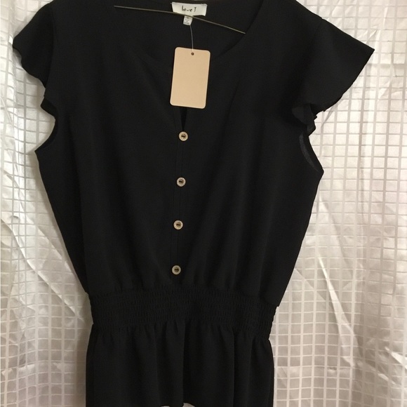 Women’s Black Blouse. Size medium - Picture 1 of 6